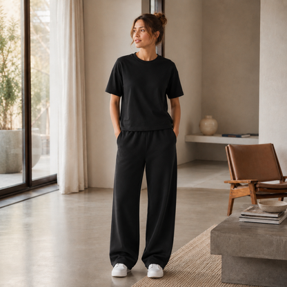 Classic Straight-Leg Sweatpants P 002