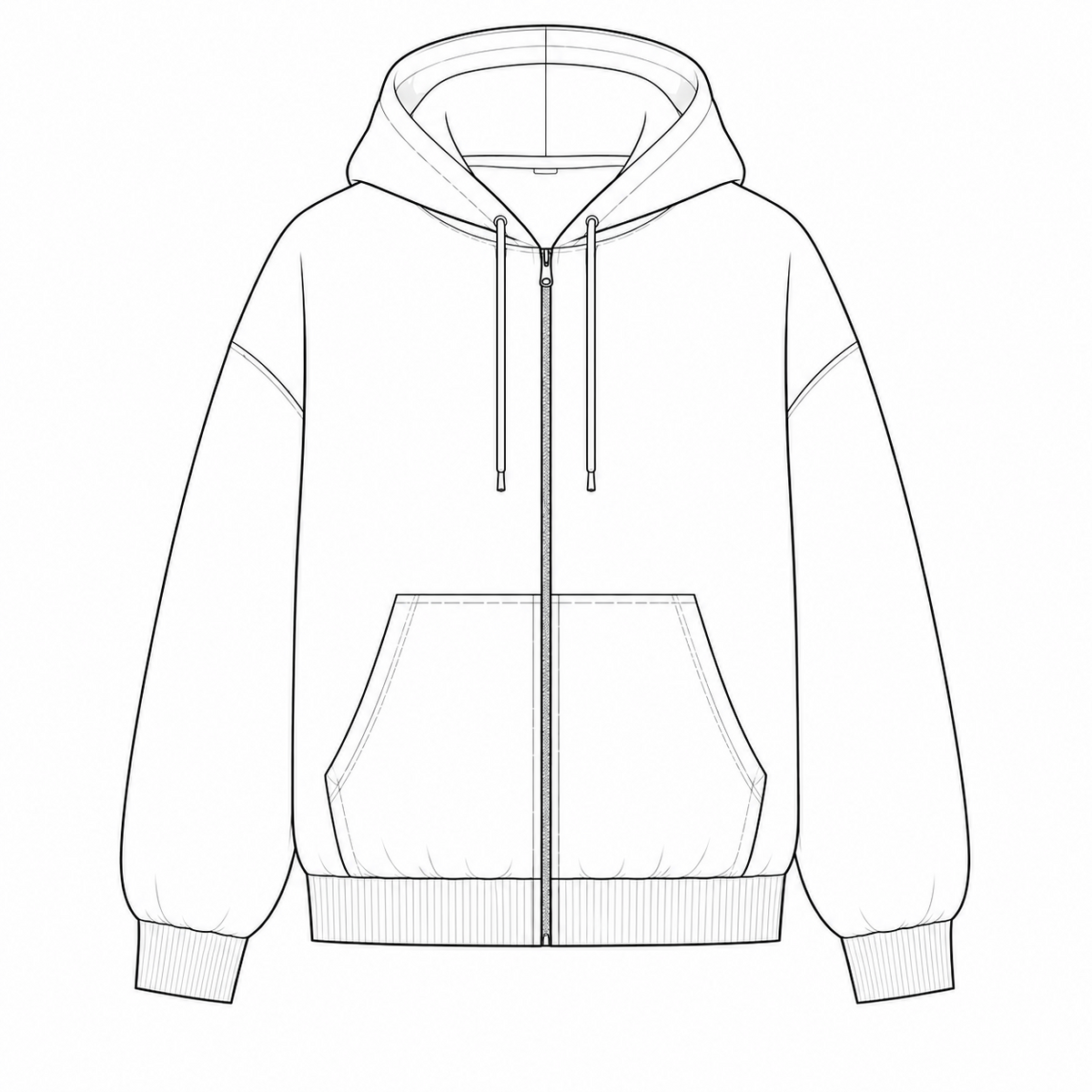 Zipped Hoodie HZ001