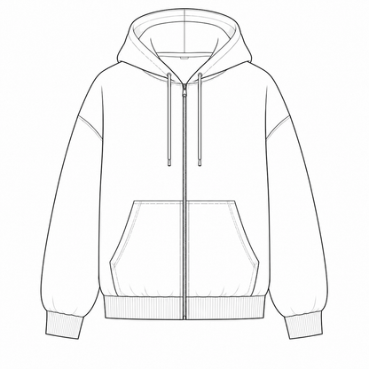 Zipped Hoodie HZ001